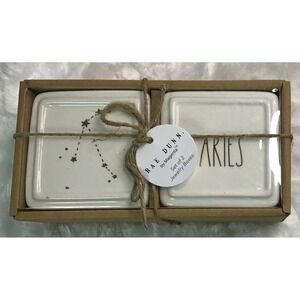 Aries Rae Dunn Jewelry Boxes – Zodiac Trinket Set (2-Piece)